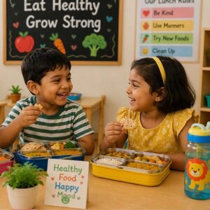 Children having lunch